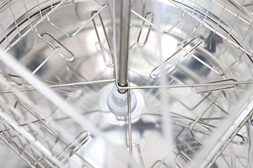 Foto von LYSON 4-Waben Honigschleuder Diagonalschleuder Ø600 Manuelle Honeyextractor Tangentialschleuder mit Handantrieb für 4 Rähmchen Universal Edelstahl Imkerei Bienenzüchter Zubehör BASIC LINE