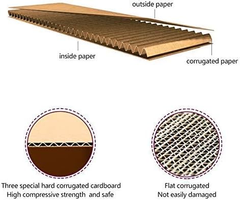 RUSPEPA Shipping Boxes Corrugated Boxes 4" x 4" x 4" Recyclable Boxes for Small Shipping - 25 Pack, Brown