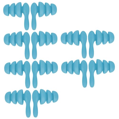 GLEAVI 6 Pares Auriculares De Silicona Reutilizables Tapones Para Los Oídos Para Dormir Músico De Tapones Para Los Oídos Tapones Para Los Oídos De Natación Viajar Juguete Impermeable