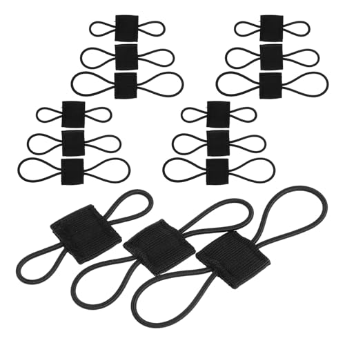 Anneome 15 Piezas Correas Elásticas para Mochila Organizador Táctico de Equipamiento Cintas Ajustables para Camping Senderismo y Supervivencia Fijación Segura para Accesorios de Mochilas