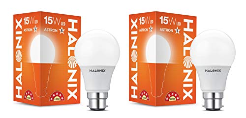 Image of Halonix Astron Star Base B22 15-Watt LED Bulb (Pack of 2, Cool White)
