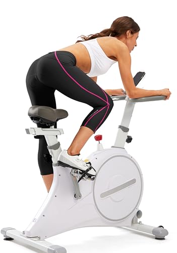 Calça feminina acolchoada 4D de cintura alta para ciclismo capri 3/4 com bolsos com zíper, Preto/Ros