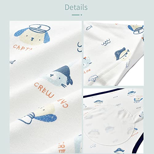 Image of insular Baby Swaddle Wrap, Swaddle Blanket for Newborn and Infant, Adjustable Swaddling Set for Boy and Girl, Soft Cotton Baby Sleep Sack 3 Pack, Pirate, Small(0-3 Month)