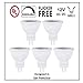 CBConcept UL-Listed MR11 GU4.0 LED Light Bulbs, 5-Pack, 2 Watt, Dimmable 230 Lumen, Pure White 6000K, 36° Beam Angle, 12 Volt, 20W Halogen Bulbs Equivalent, Landscape/Accent/Recessed/Track Lighting