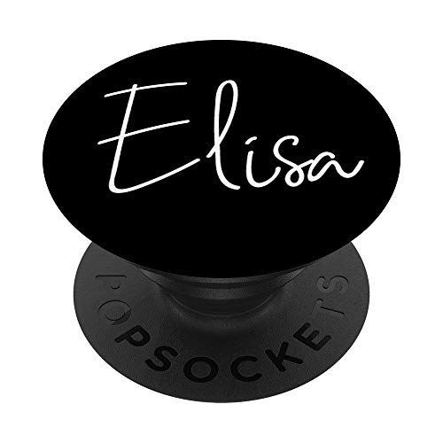 Elisa Name White on Black - Elisa