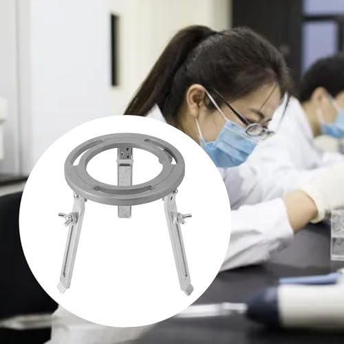 Laboratory Tripod Stand, Adjustable Iron Heating Support Stand for Chemistry Lab Education 5.9 to 8.7in Height 4.7in Outer Diameter 1 Set