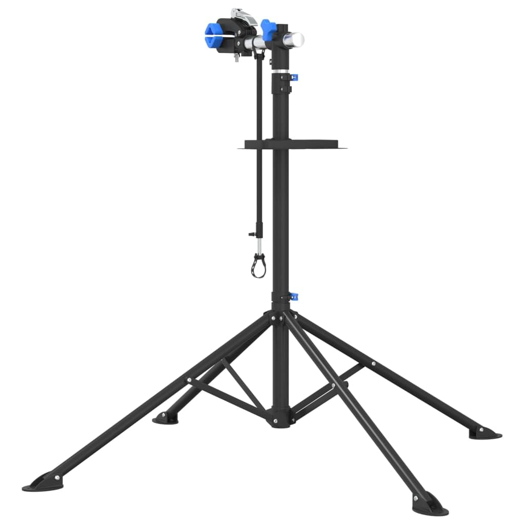Fahrrad-Montageständer klappbar verstellbar 108-188 cm Stahl mit magnetischer Ablage, Stabiler Bodenständer für Reparatur, Wartung und Parken, platzsparend, Outdoor Indoor geeignet