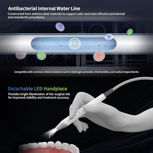 Image of Dental Ultrasonic Scaler, Dual Foot Pedal Control for Lab and Dental Veterinary Clinic (A8)