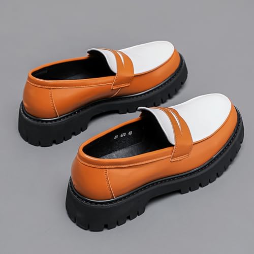 Men's Fashion Color - Block Loafers, Versatile Casual Footwear - Suitable for City Commutes, Leisure Walks & Everyday Use4