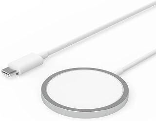 XMUVIT 15W Fast Wireless Charger with Type-C Port & Magnetic Mag Charging Cable, Compatible with iPhone 17/16/15/14/13/12 Price In India
