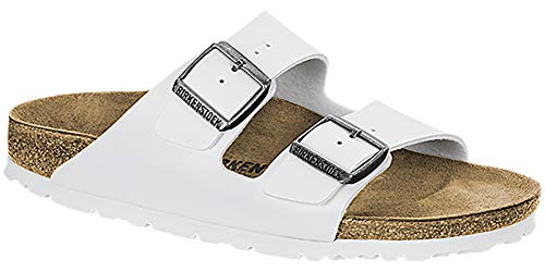 Image of Birkenstock Women's Arizona Sandal White Birko-Flor Size 37 M EU