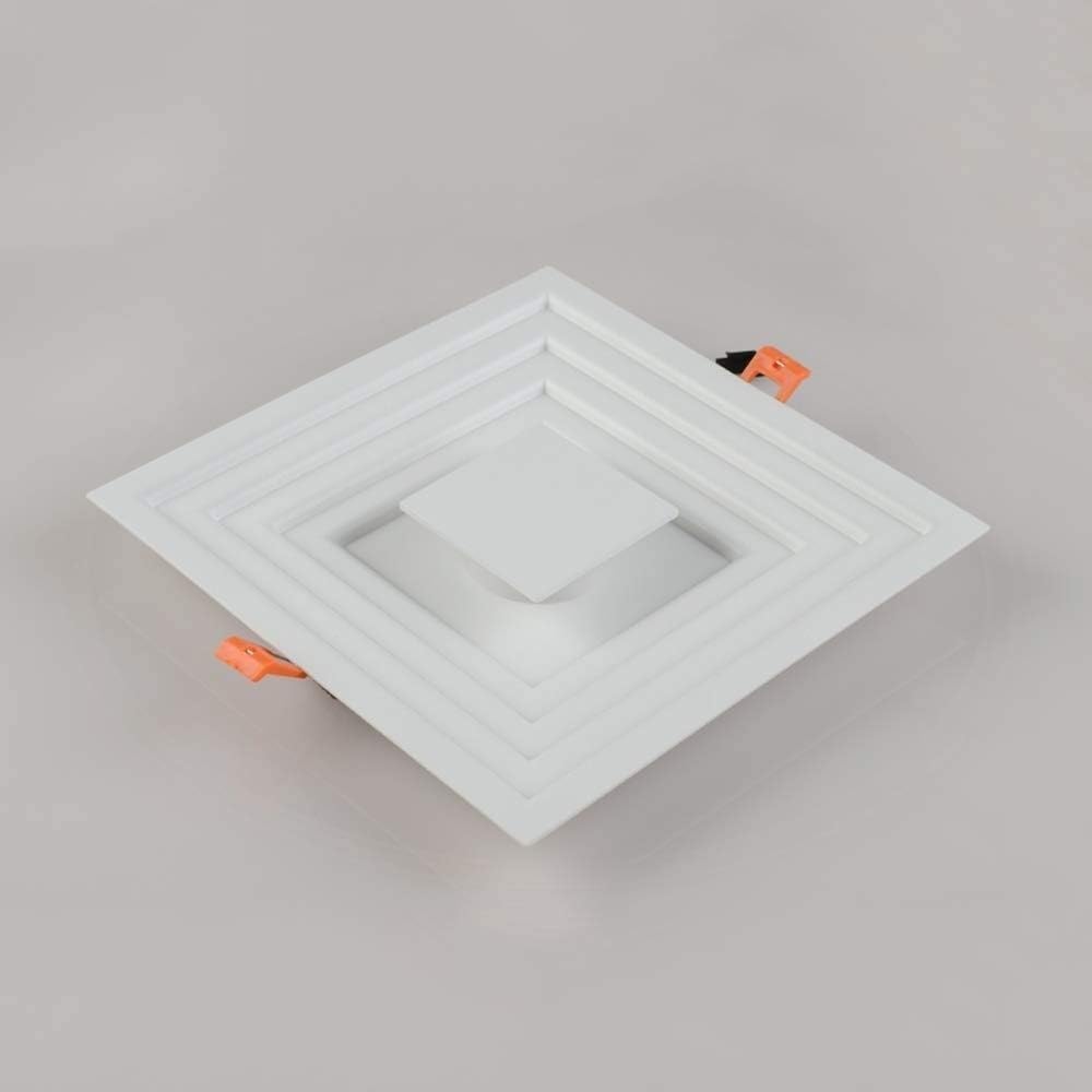 Spotlight，Creative Stacking Square Embedded Downlight 6W/12W Recessed Decoration Lighting Energy Saving Aluminum Metal Led Panel Light Business Decoration Ceiling Panel Lamp Outdoor Lights/