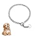 Collier pour Chien Collier Étrangleur Réglable Acier Solide Chaîne en Métal pour Animaux pour Petite Medium Chiens de Grande Taille (Argent, S-2,5mm×50cm)