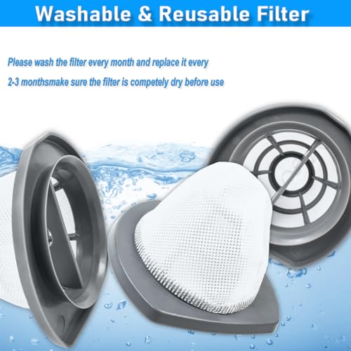 2033 Vacuum Filters for Bissell 2033, 20331, 20333, 20334, 20336, 20339, 2033M Featherweight Stick Lightweight Bagless Vacuum Cleaner, Part # 1611508, 4 Pack