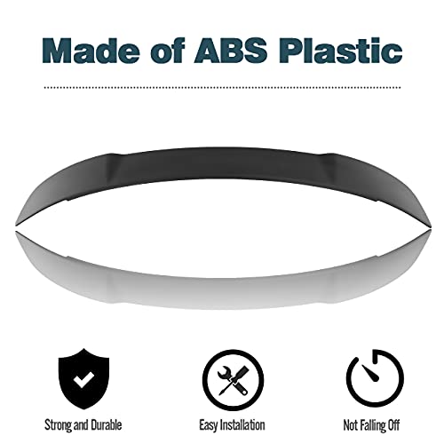 Auraroad Rear Spoiler Compatible with Charger 2011-2022 RT SXT SRT,Hellcat Style Rear Trunk Ducktail Lip Wing (Matte Black)