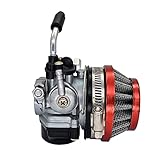 MothAr A35 Carburetor With Red Air Filter For Tomos A35 Dellorto Style SHA 14:12P Targa LX Golden