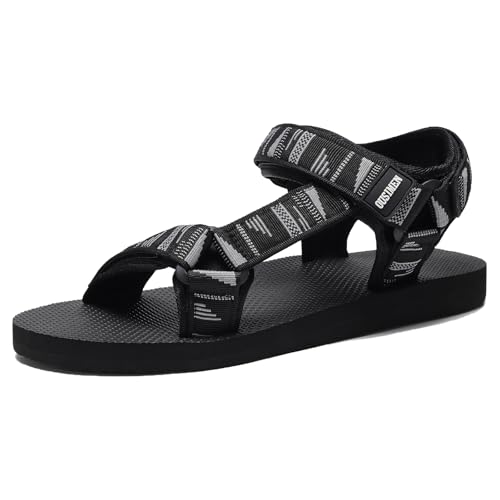 AILLOSA Men's Sandals Casual Summer Quick-Drying Sandals with Arch Support Outdoor Hiking Sandals Light-Weight Shoes