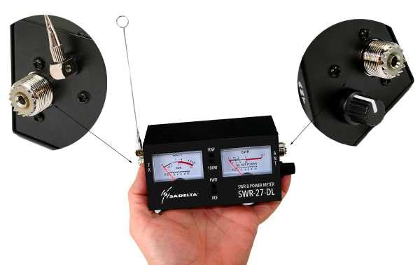 SWR-27DL Medidor Roe y watímetro para CB, con 2 Instrumentos… (SWR27DL)
