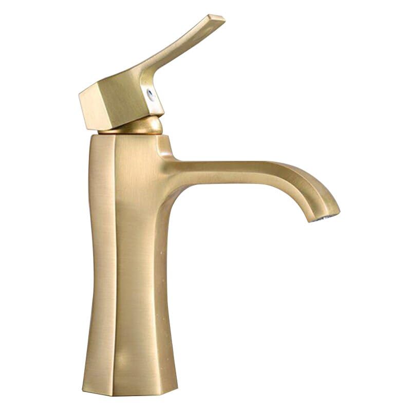 Robinets mélangeurs de lavabo brosse laiton mitigeur rétro eau chaude froide