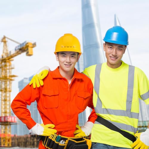 Casco de construcción rojo transpirable Alipis para trabajos eléctricos 4