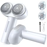 【2025新登場 2倍効率】 TORRAS けだまとり 電動 毛玉取り 【広範囲毛玉制覇】 ダブルヘッド 大面積の生地に対応 抜け毛取り用シリコンブラシ付き 高耐久 12枚刃 様々な衣類に対応 生地傷めない 50mLダストボックス けだま取り器 毛玉クリーナー 毛玉取り器 充電式 旅行 自宅用 クリスマス プレゼント（パールホワイト）