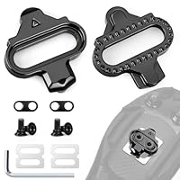 toptrek SPD Cleats kompatibel mit Shimano SPD SH51, SPD Cleats für 2-Loch SPD Pedale, Cleats Set mit rutschfeste Platten, Hochwertige Cleats für Indoor-Cycling, MTB- & Rennradfahren