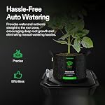 VIVOSUN 4-Pack FlexFeed Pots auto-abreuvants, base de pots en tissu d'irrigation automatique avec compteur d'eau & Fenêtre d'entretien, pour utilisation à l'intérieur/à l'extérieur dans les tentes de culture, serres, jardins