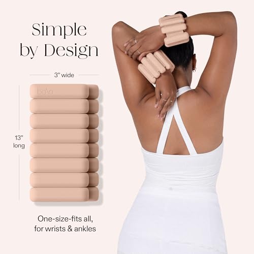 Image of Bala Bangles Wrist & Ankle Weights for Women & Men - Adjustable Weighted Bands - Soft Silicone Arm & Leg Weights for Pilates, Yoga, Walking, Barre, Home Workout & Strength Training Exercise