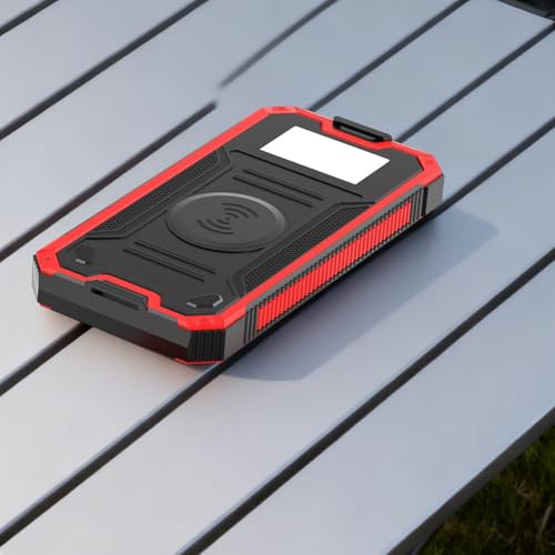 Batería Solar 10000mAh para Senderismo y Acampada con Carga Sin Cables 3
