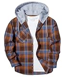 Klassisches Design: SwissWell Herren Holzfällerhemd hat zwei Brusttaschen mit Knopfverschluss, in denen Sie Ihre Stifte, Sonnenbrillen usw. Die Manschetten sind geknöpft und können jederzeit aufgeknöpft oder hochgezogen werden, so dass Sie die Ärmellänge nach Belieben anpassen können.