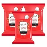 Yes To Tomatoes Clear Skin Acne Fighting Facial Wipes, Acne Prone Skin + Helps Control Oil + Salicylic Acid + 95% Natural Ingredients, 30 Count (Pack of 3)