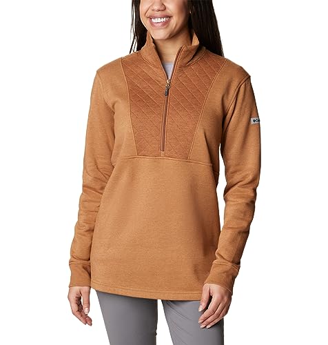 Columbia Lodge Matelassé 1/4 Zip Femme : le confort chaleureux des après-midis d'automne