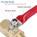 1/4 Inch Ball Valve NPT Air Compressor Brass Valve Female Male Shut Off Small