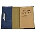 Hide & Drink, Waxed Canvas Field Notes Cover, Wallet Case (3.5 x 5.5 in.) Journal Cover with Pencil Paper & Cards Slot, Travelers Pocket Notebook Handmade (Blue Mar)