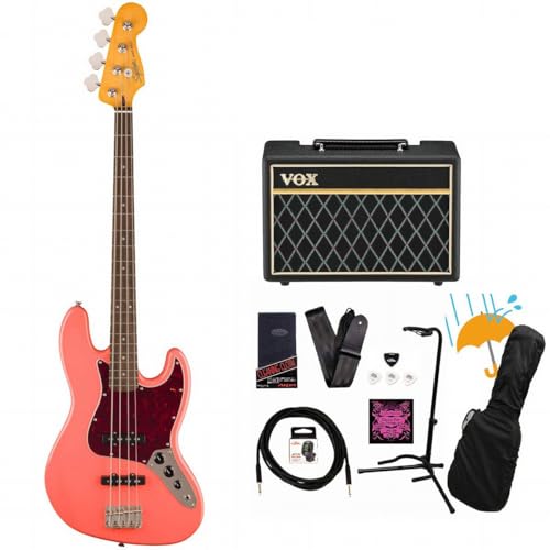 Squier/Classic Vibe '60s Jazz Bass Laurel Fingerboard Tortoishell Pickguard Tahitian Coral AvtGLx[XS҃ZbgR