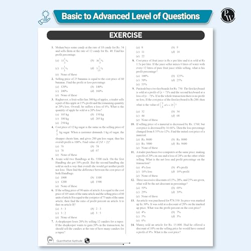 Image of PW KYC Quantitative Aptitude | Chapterwise Theory, Exercise, Past Year Questions (PYQ) By Sumit Jaiswal For SBI PO, Clerk, IBPS PO, Clerk, RBI & Other Banking Exams 2025- 26 | Free 20 Online Tests