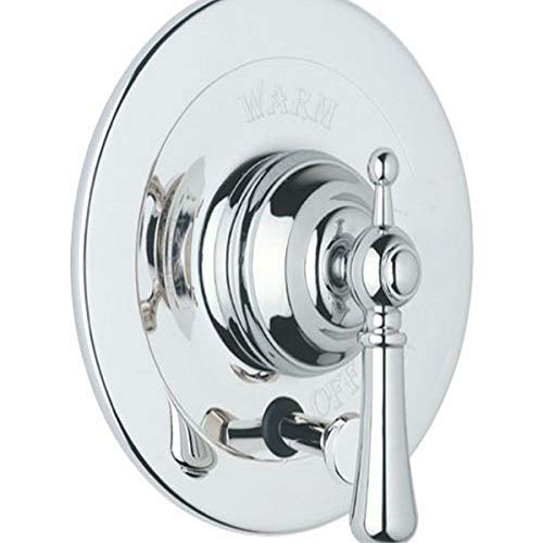 Rohl U.2700LS-APC Perrin & Rowe Georgian Era - Equilibrio de presión con mango de palanca de metal y desviador, acabado cromado pulido
