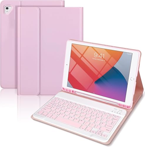 SXNIWBAI Case with Keyboard 6th Gen 2018/ 5th Gen 2017/iPad Pro 9.7/Air 2/1