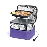HotLogic 16801169-PUR Food Warming Tote Lunch Bag Plus 120V, Purple