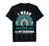 Photo Gallery indosso teal per mia nonna vintage ovarian cancer awareness maglietta Photo Gallery indosso teal per mia nonna vintage ovarian cancer awareness maglietta