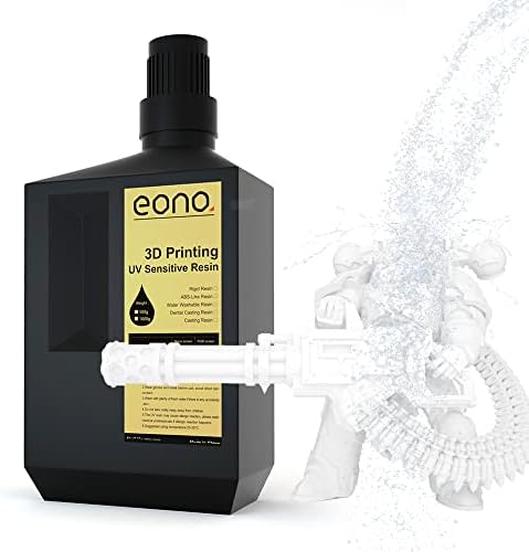 Amazon Brand - Eono Standard LCD 3D Printer Resin, Fast UV-Curing 3D 405nm UV Resin Photopolymer Resin for High Precision Rapid LCD 3D Printing Gray 1000G