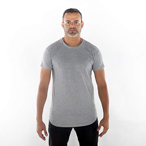 Kit 3 Camisetas Long (Azul Marinho,Cinza Mescla, Preto, GG)