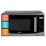 Abode Touch Control Microwave 23 Litre Digital Black 900W with 11 Power Levels, 5 Auto Cook Menus & Defrost Function, Clock & Timer AMT2304B