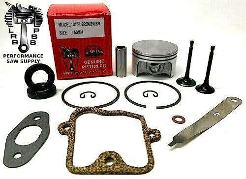 Complete Engine Rebuild Kit Compatible with Stihl BR500 Family Backpack Blower – Piston, Rings, Valves, Gaskets & Seals