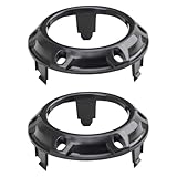 TRQ Driver & Passenger Side Fog Light Hole Cover Set,Fog Light Cover Set Compatible with 2007-2009 Mitsubishi Outlander MI1088103