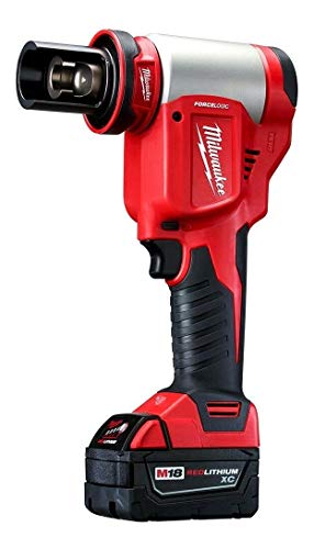 MilwaukeeTool M18 18-Volt Lithium-Ion 1/2 in. - 4 in. Force Logic High Capacity Cordless Knockout Tool Kit/W Die Set, 3.0Ah Batteries - Thumbnail 2