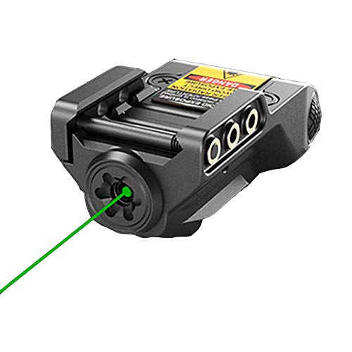 TPO GLK00S Green Laser Sight Fit Picatinny Rail with Rechargeable Battery for Pistols & Handguns