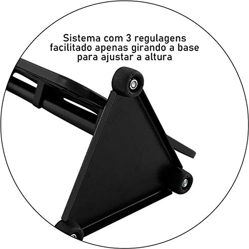 Apoio para Pés Ergonômico Ajustável 3 Níveis Escritório