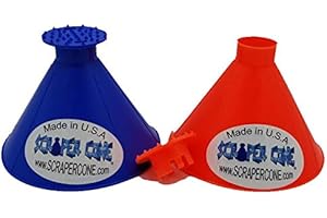 2 Pack SCRAPER CONES: Magical Ice & Frost Removal Funnel