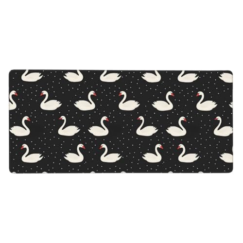 Tapis de souris de jeu grand format anti-glisse avec bords cousus